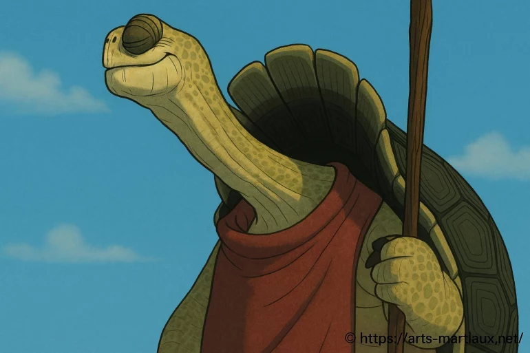 Comment s’appelle la tortue dans Kung Fu Panda ?