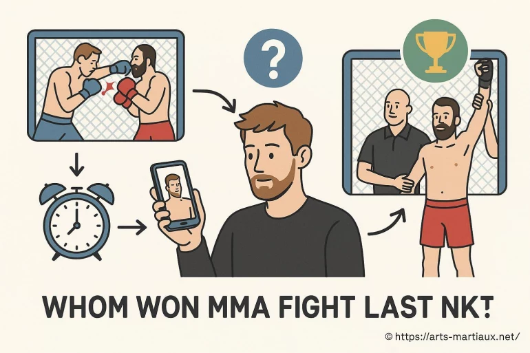 Illustration recherche vainqueur combat mma