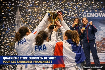 Quatrième titre européen consécutif pour les sabreuses françaises à gênes
