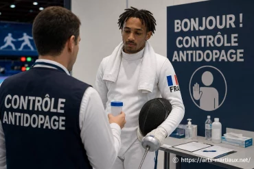 Contrôle antidopage en escrime : la chronique d'enzo lefort