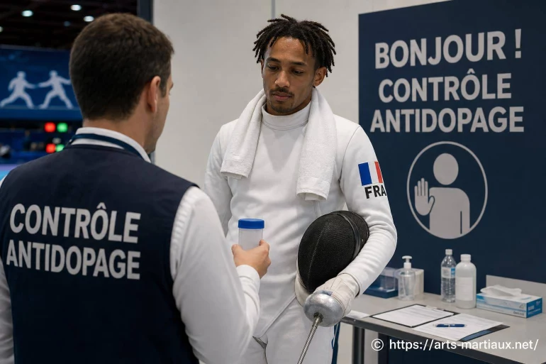 Contrôle antidopage en escrime : la chronique d'enzo lefort