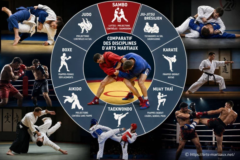 Sambo et arts martiaux : quelles différences entre ces disciplines de combat ?