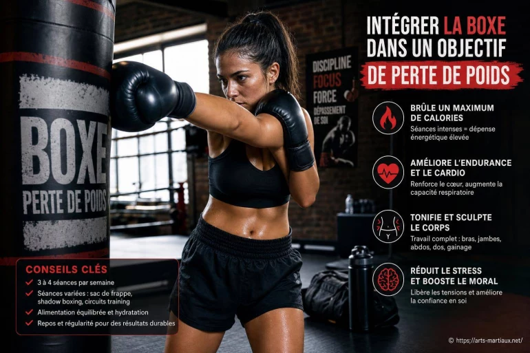 Intégrer la boxe dans un objectif de perte de poids : méthodes et conseils
