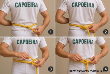 Comment faire un nœud de corde pour la capoeira ?