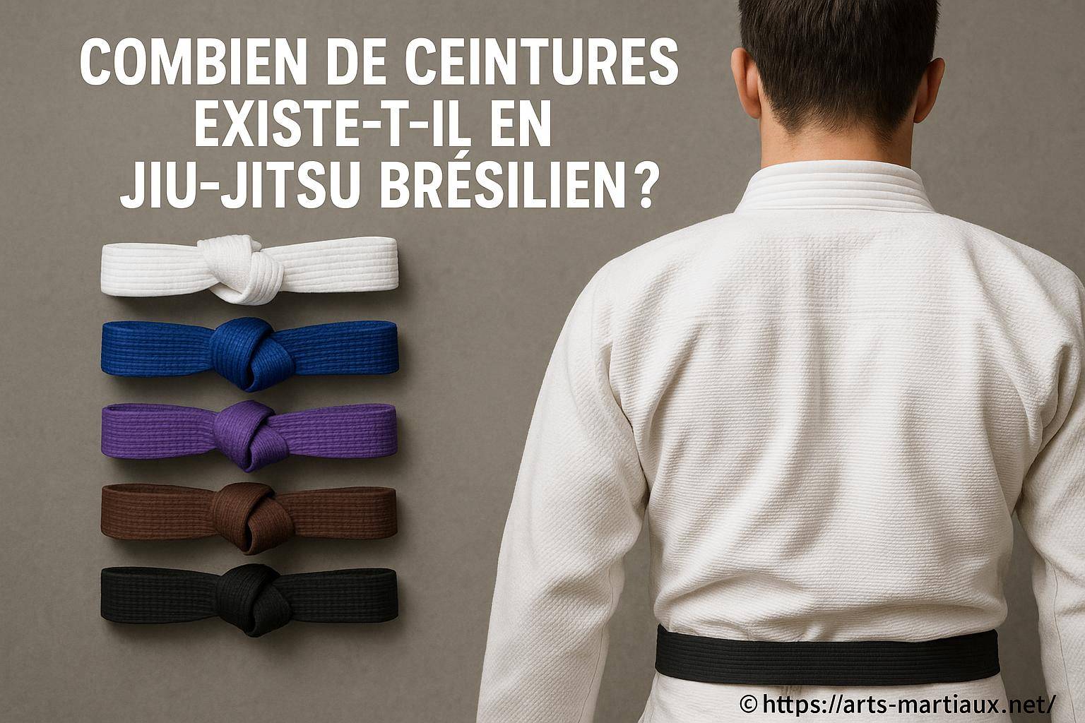 Combien de ceintures existe-t-il en jiu-jitsu brésilien ?