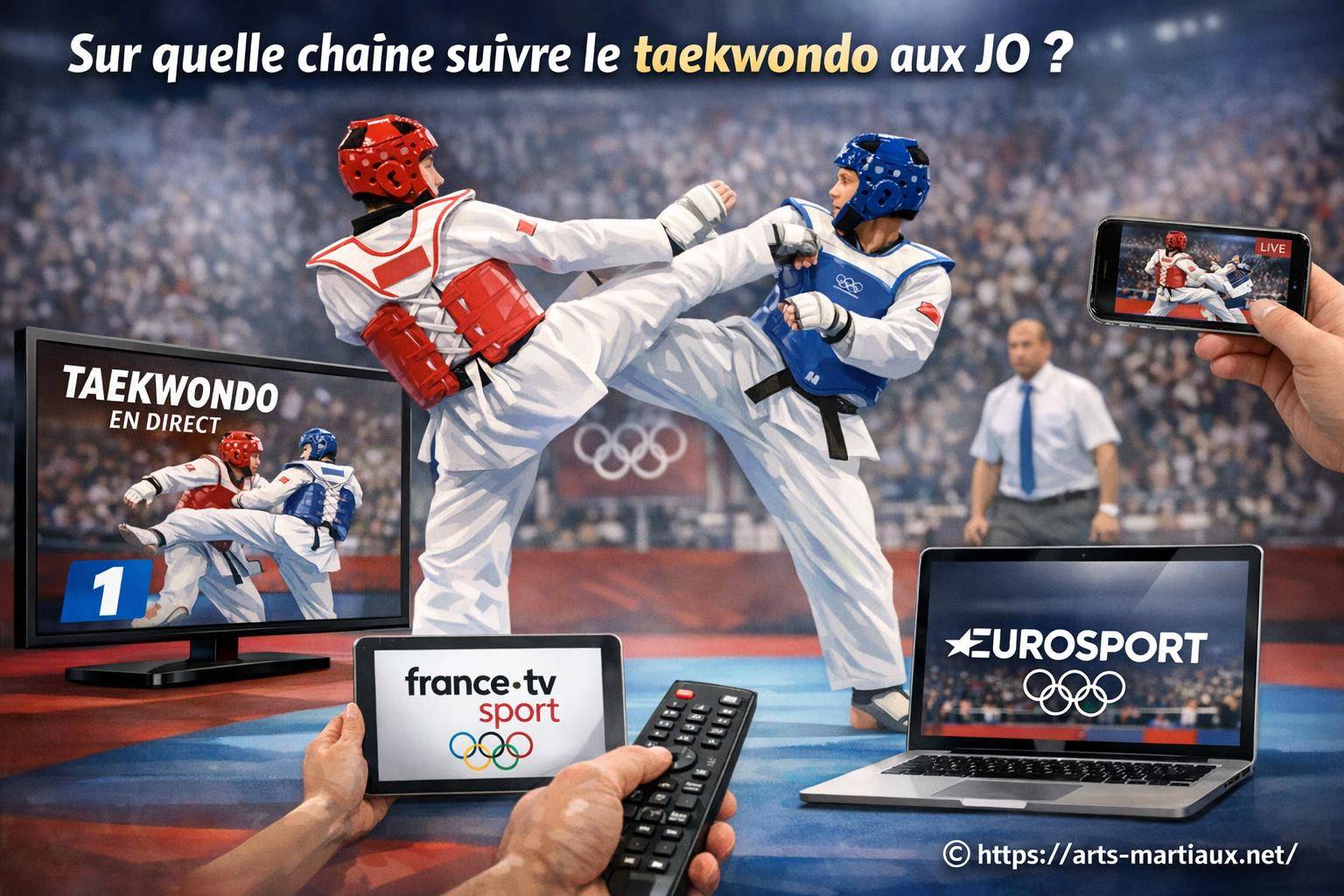 Sur quelle chaîne suivre le taekwondo aux JO ?