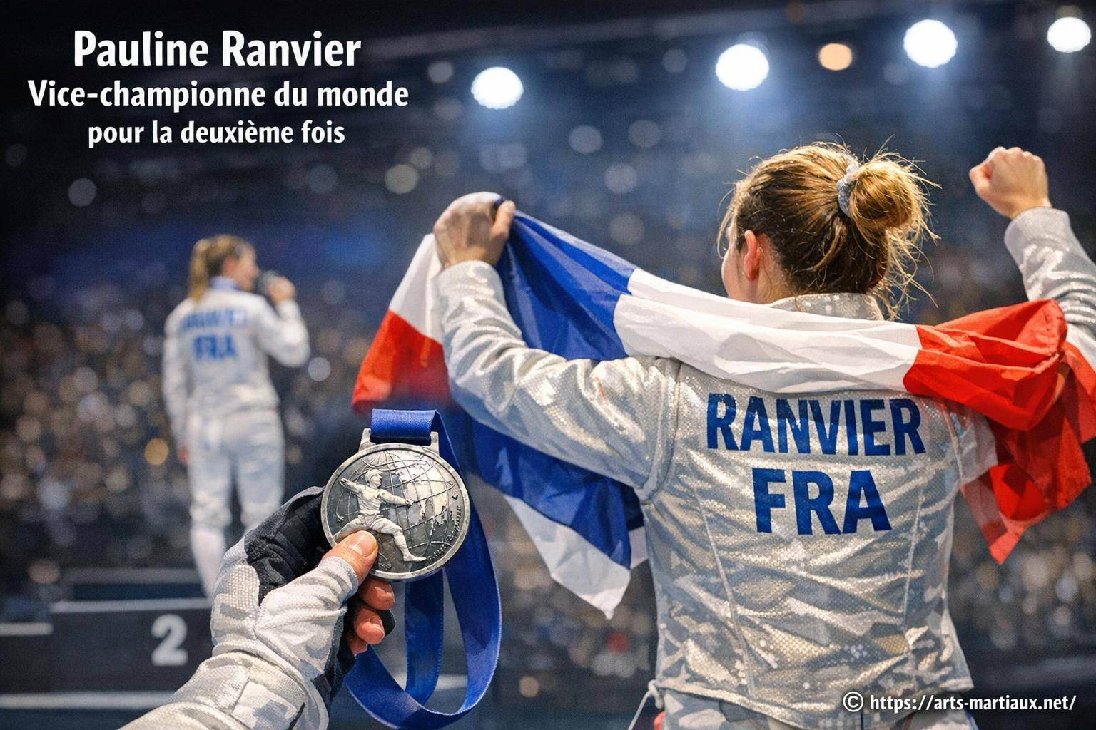 Pauline ranvier vice-championne du monde de fleuret pour la deuxième fois