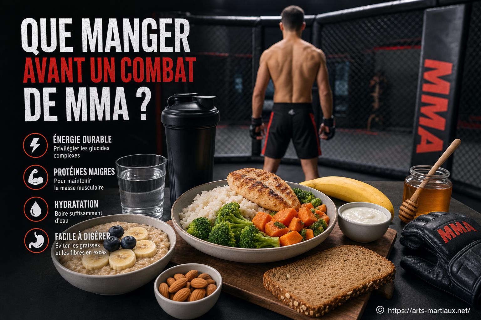 Que manger avant un combat de MMA pour optimiser ses performances ?