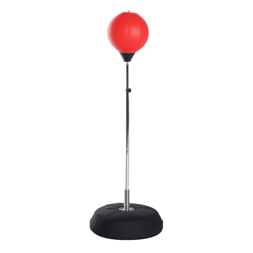 HOMCOM Sac de Frappe sur Pied Punching Ball sur Pied réglabl