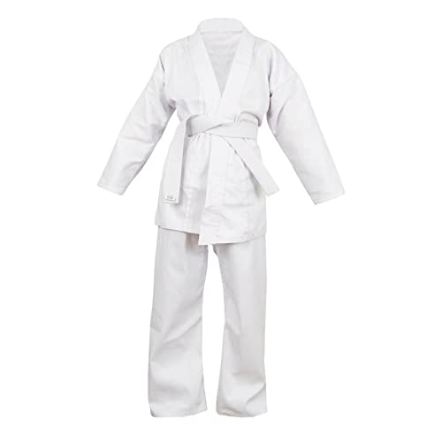 trending babz Costume de karaté blanc en poly/coton (pré-rét