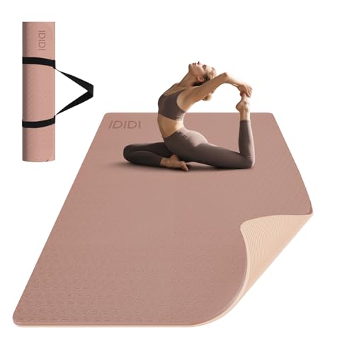 Grand tapis de yoga de 8 mm (1,8 x 1,2 m) – Extra long et la