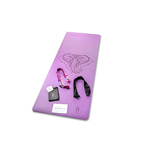 Modern Body Tapis de yoga PU éléphant violet 6 mm