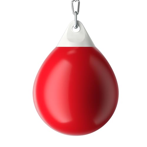 GYMAX Sac de Boxe deau de 45 cm/52 cm, Sac Lourd de 50 kg/70