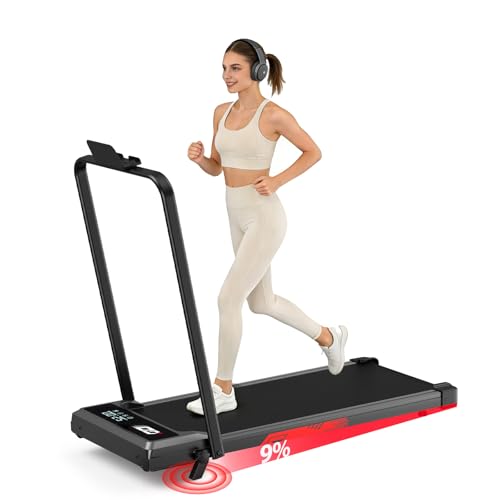Tapis de Course 4 en 1 Pliable avec Pente 9% - Tapis de Marc