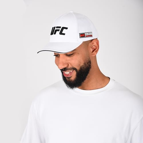 UFC Casquette Blanche Homme - Sport Lifestyle, Réglable, Log
