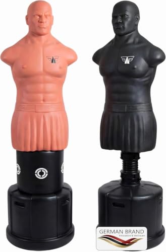 FOX-FIGHT Hank - Sac de Frappe sur Pied/Mannequin de Boxe, Nature