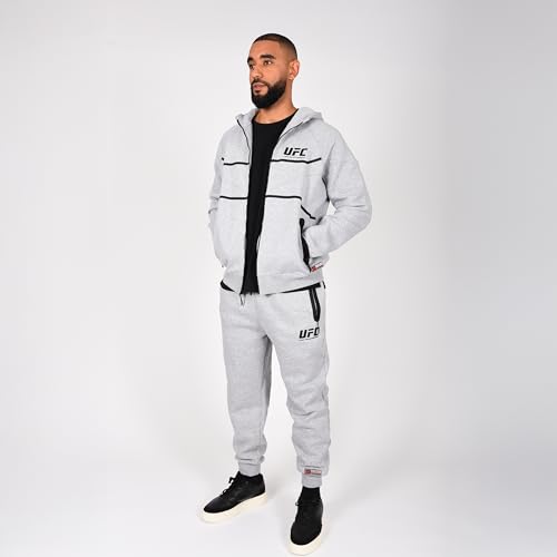 UFC Sweat à Capuche Homme Gris Hoodie Sport & Décontracté - 