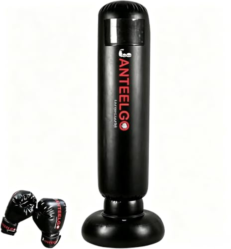 Punching Ball Enfants avec Gants de Boxe: JanTeelGO 150cm Bo