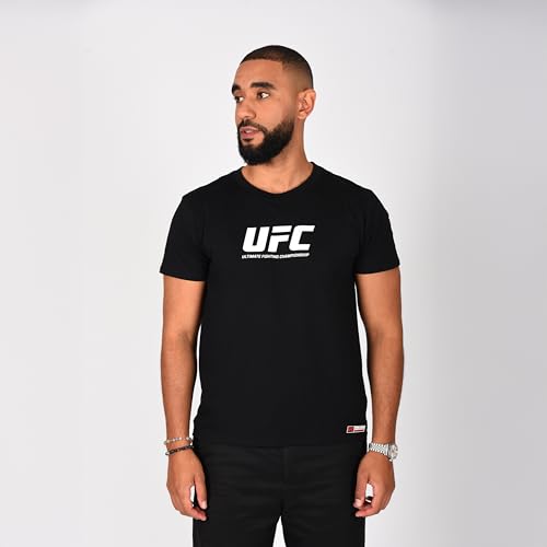 UFC T-shirt Noir Officiel Homme - 100% Coton - Collection 20