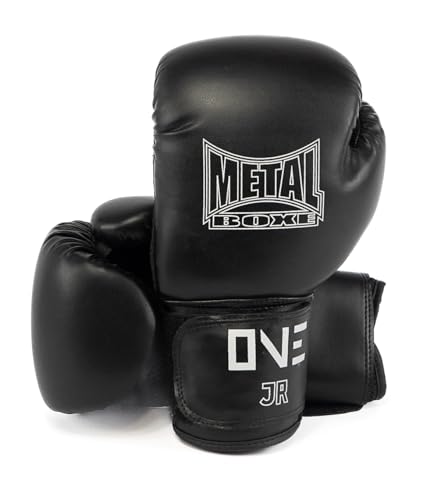 METAL BOXE Gants de Boxe Initiation One Noir Junior