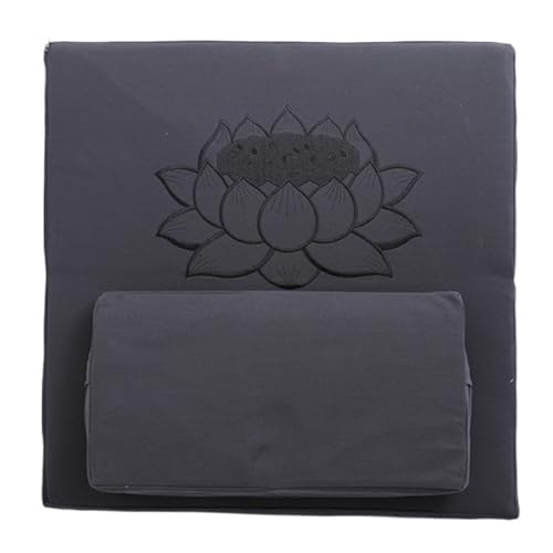 Ensemble de 2 coussins méditation Yoga, coussin sol carré fo