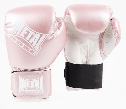 METAL BOXE Gants de Boxe Initiation Rose 10 oz