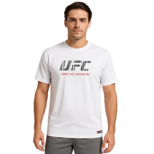 UFC T-shirt Blanc Officiel Homme - Collection 2025/2026 - Sp