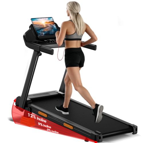 UMAY Tapis de Course Pliable 12KM/H