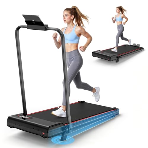 Tapis de Course Électrique Pliant 2 en 1,Walking Pad 1-8 km/