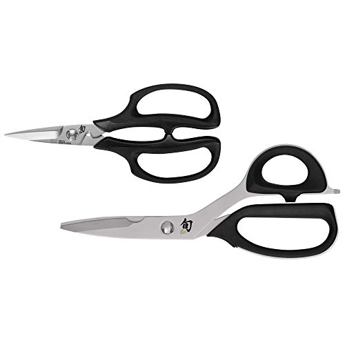 Shun Ciseaux Jeu 2 pièces, modèle DMS7000; Ciseaux de Cuisin