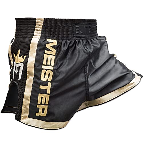 Meister Elite Short Muay Thai - Taille Élastiquée Complète a