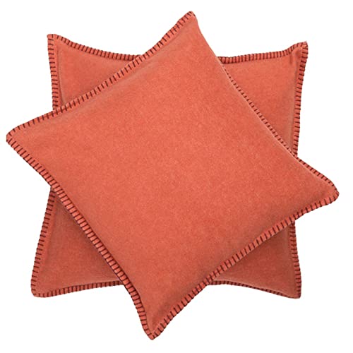 David Fussenegger Sylt Housse de Coussin en Coton Terracotta