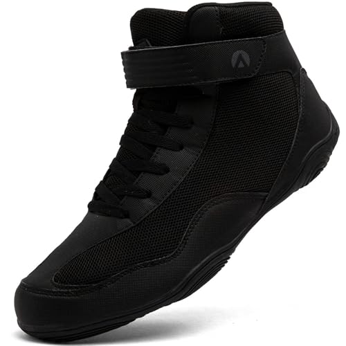 Mufanton Chaussures de Lutte pour Hommes Bottes de Boxe pour