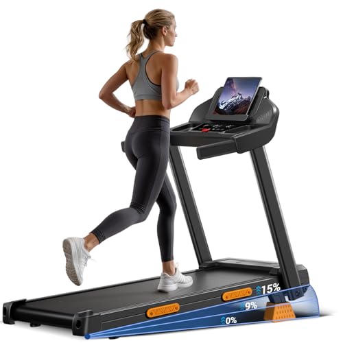 LONTEK Tapis de Course Pliable Inclinable 15%