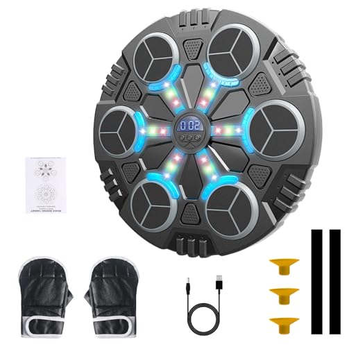 Anluomafuy Machine de Boxe Musicale, Réglables LED Boxe Mura