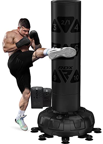 RDX Sac de Frappe sur Pied avec Entraînement Gants pour Muay
