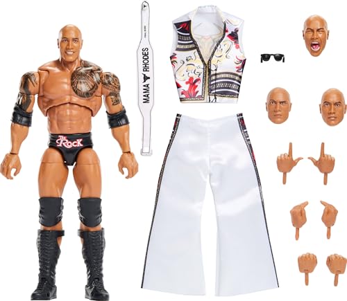 Mattel WWE Figurine articulée The Rock Final Boss Édition Ul