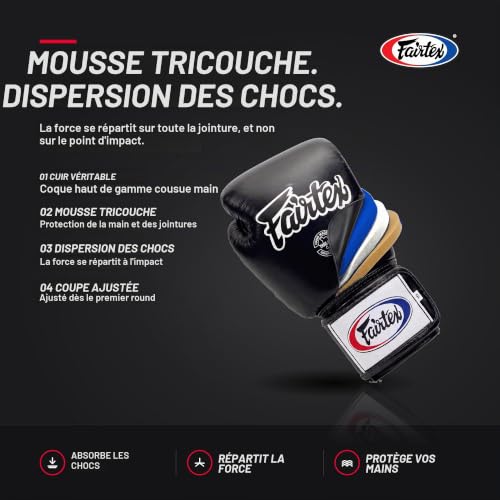 Fairtex BGV1 Gants dentraînement de Boxe Muay Thai pour Homm