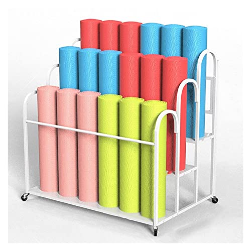 LBLFEBD Support de tapis de yoga avec roulettes, support de 