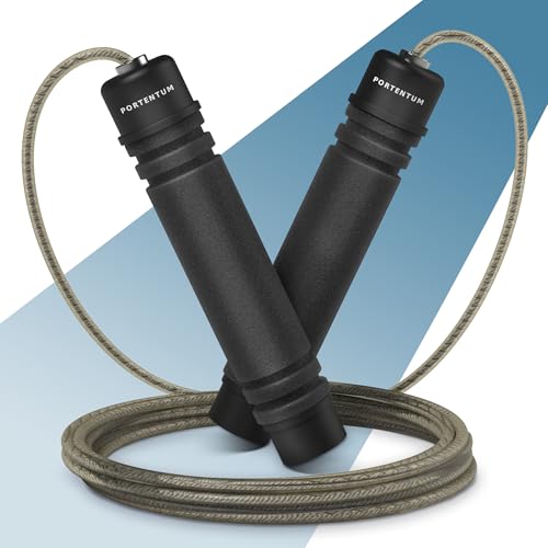 PORTENTUM Corde a sauter sport, Corde à Sauter Réglable pour