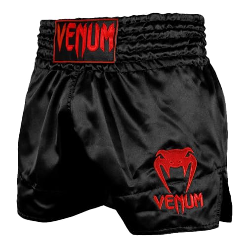Venum Shorts Classic de Muay Thai - Noir-Rouge - M