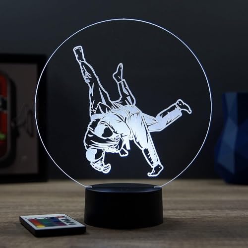 Lampe Fan Judo Judoka 16 Couleurs NON PERSONNALISÉE, Avec Un