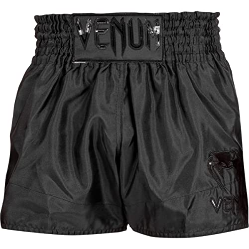 Venum, Classic Short de Muay Thai, Homme, L, Noir/Noir