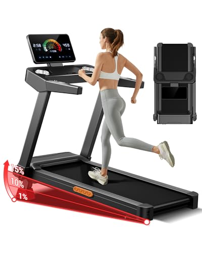 UMAY Tapis de Course avec Inclinaison de 16%, 14KM/H Tapis R