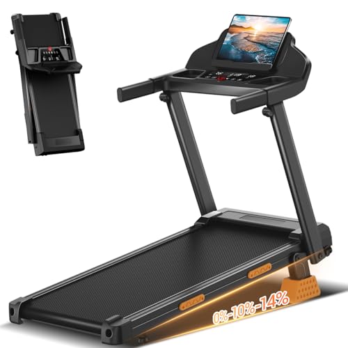 UMAY Tapis de Course Pliable 14KM/H,Tapis Roulant Electrique