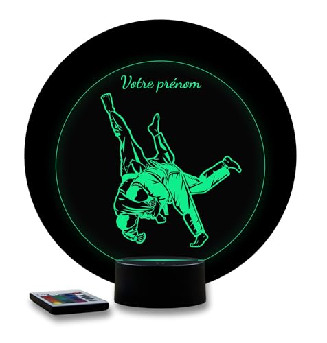 JNB-Maker Lampe 3D Judo Personnalisable - Veilleuse LED 16 C