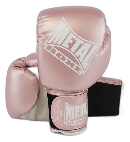METAL BOXE Gants de Boxe Initiation Rose 10 oz