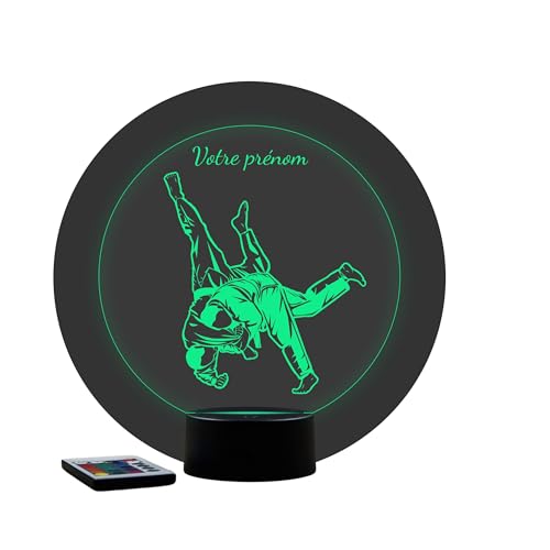 JNB-Maker Lampe 3D Judo Personnalisable - Veilleuse LED 16 C