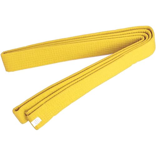 WERIGONI 1 pièce 220 cm Ceinture de Taekwondo Jaune, Ceintur