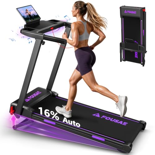 Tapis de Course, 6 en 1 Tapis de Marche Pliable avec Inclina